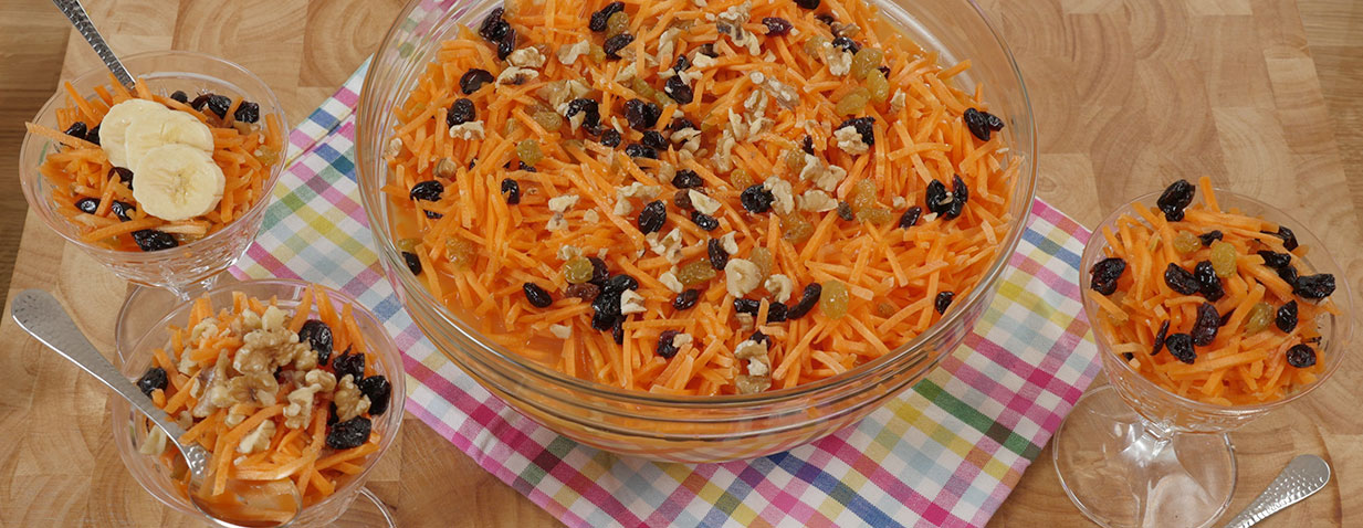 קינוח גזר וצימוקים