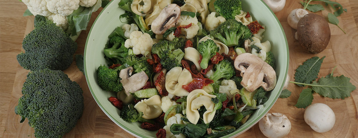 טורטליני פטריות ברוטב פרימוורה אביבי