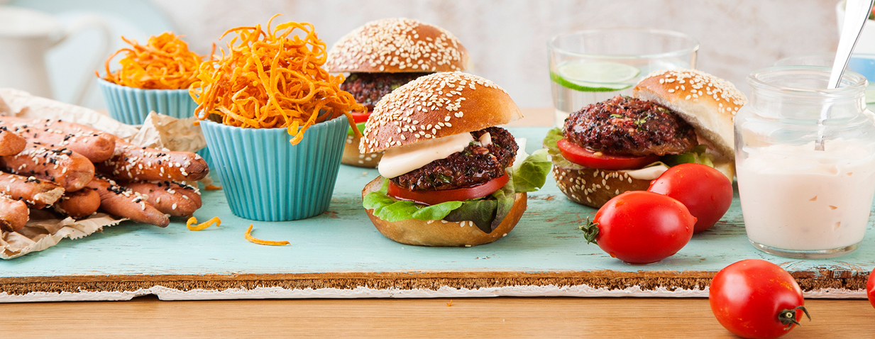 המבורגר קינואה וסלק