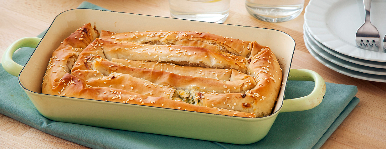 שבלול פילו במילוי גבינות ותרד