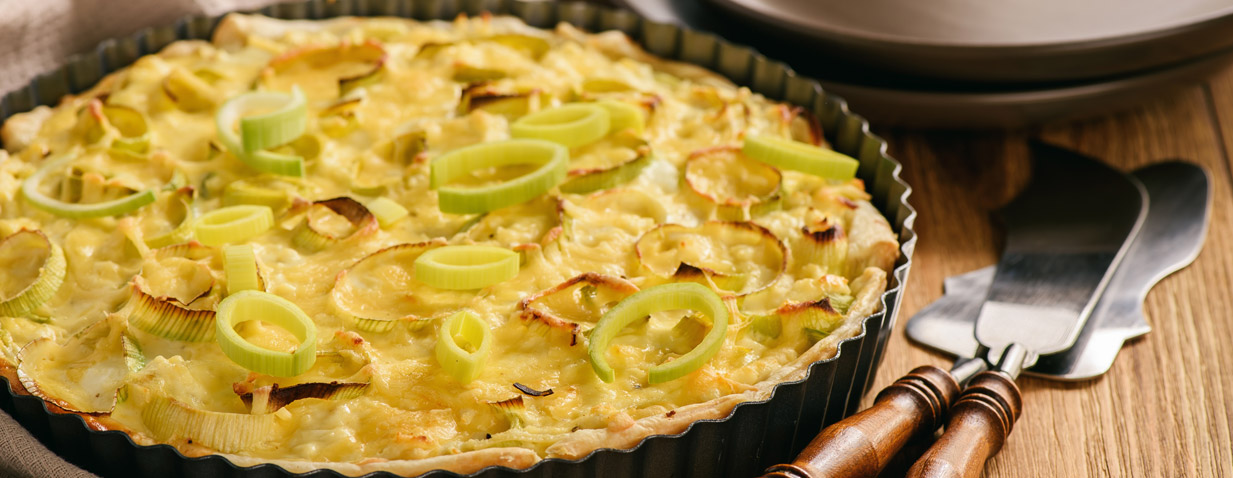 קיש כרישה וגבינות