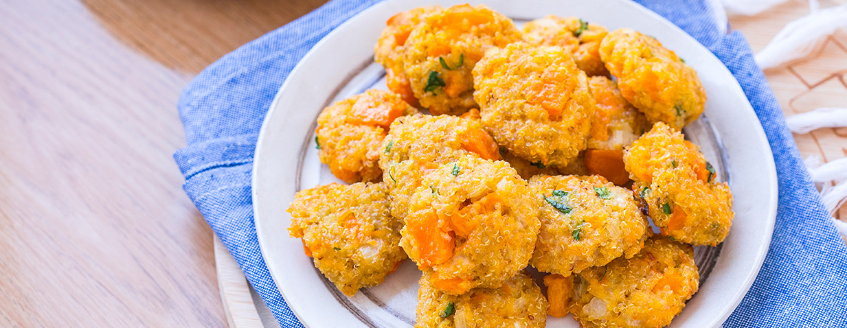 קציצות קינואה, גזר ודלעת בריאות