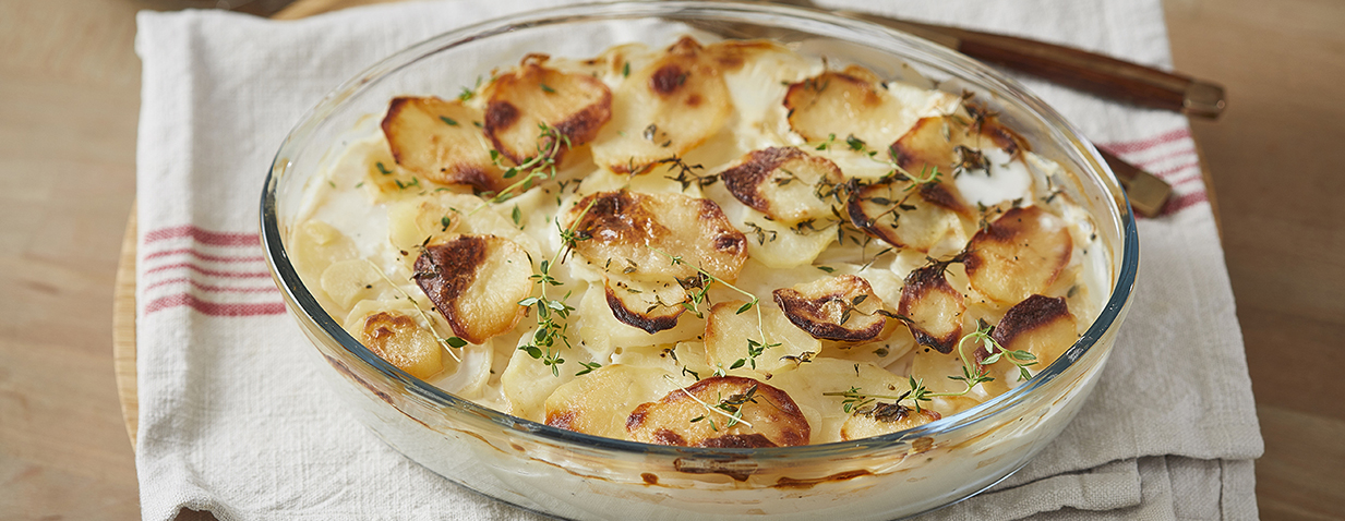 גראטן תפוחי אדמה ושום