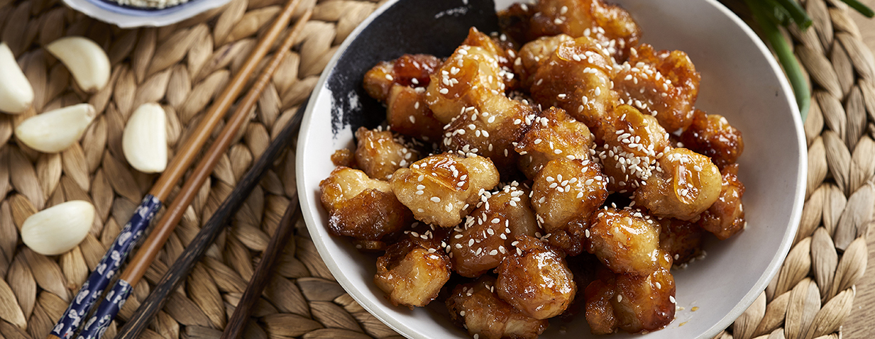 נתחי עוף בשום ודבש מהמטבח האסיאתי