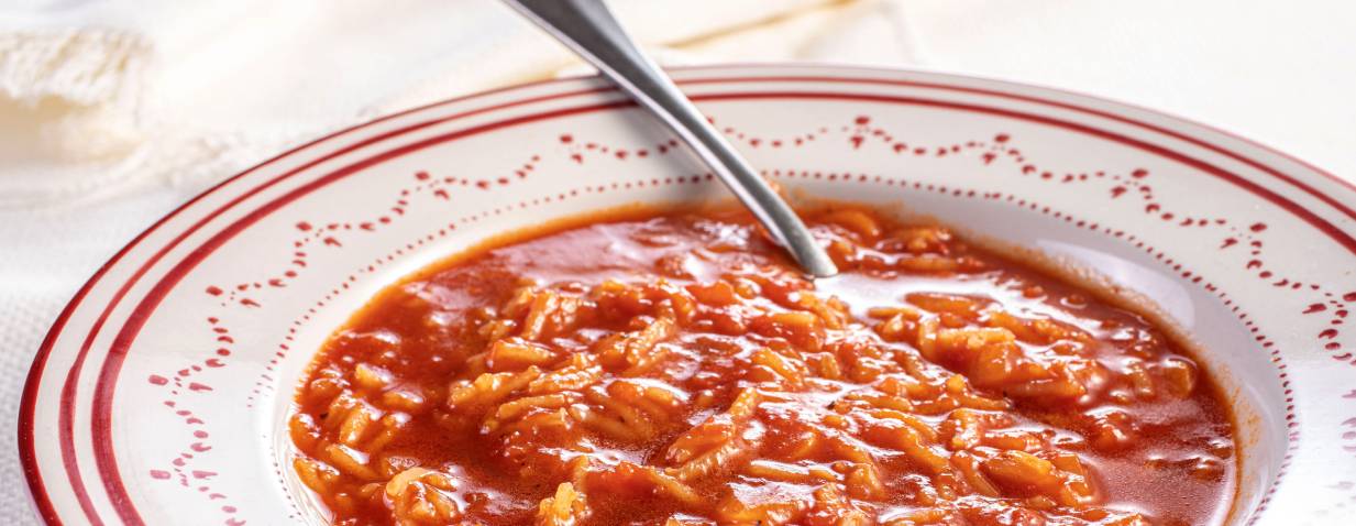 מרק עגבניות מעולה עם אורז