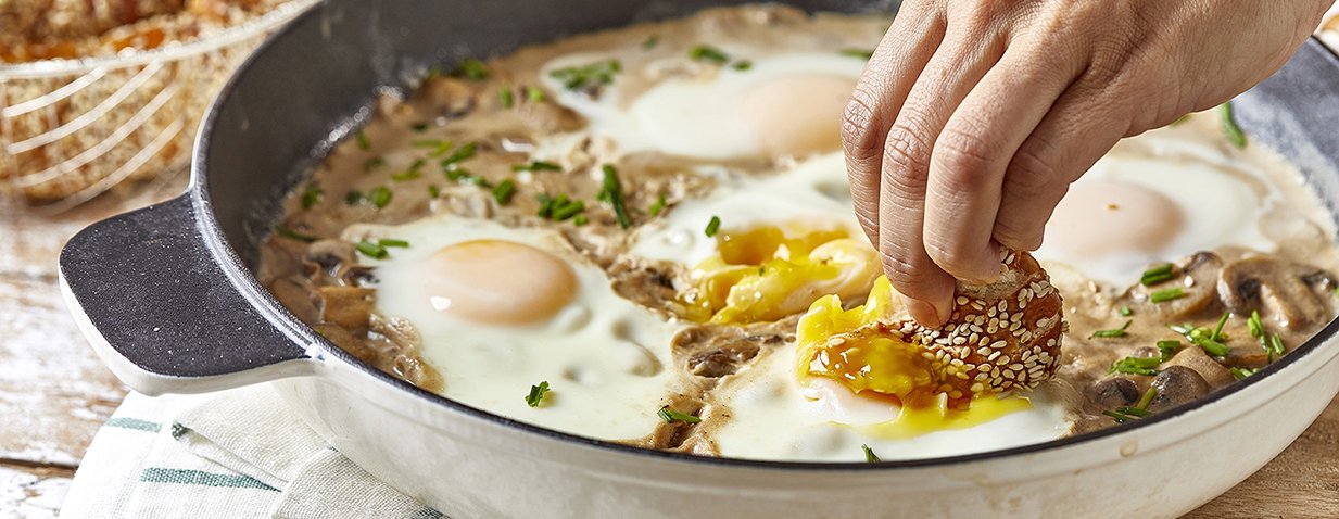 שקשוקה אלפרדו עם פטריות